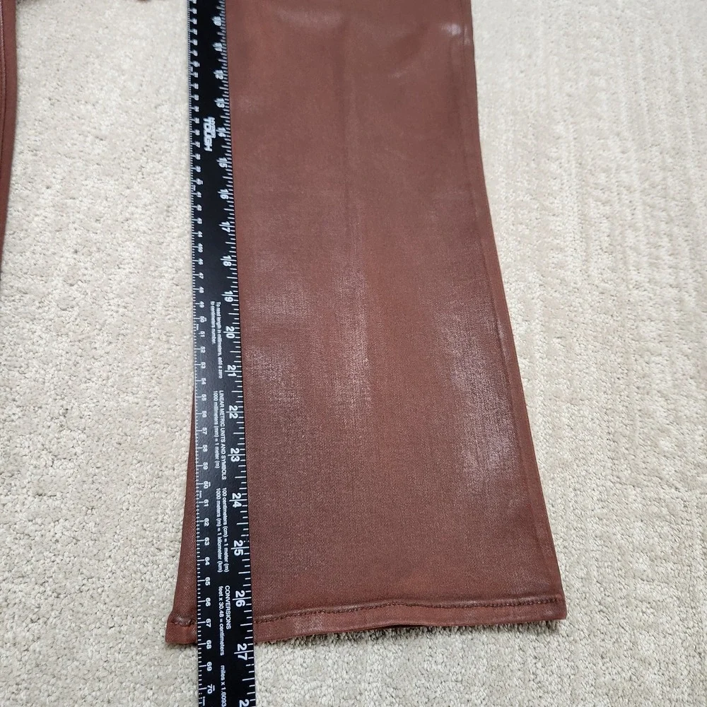 Joes Jeans Women 32x27 *READ Waxed Denim High Rise Callie Bootcut Cropped‎ Flare
